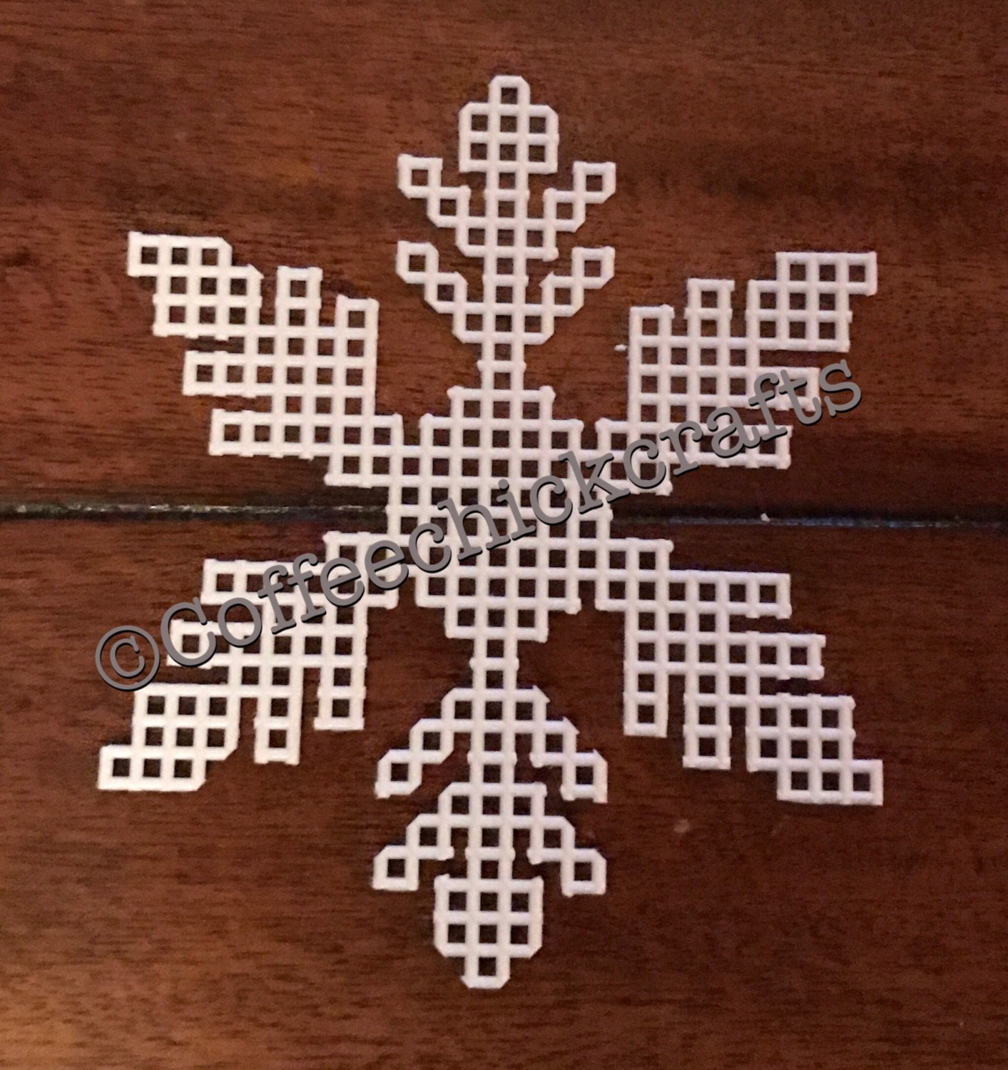 Snowflake Plastic Canvas Cut Outs Plastic Canvas Snowflake