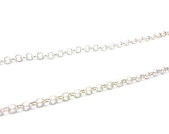 2 m chain mesh silver gray Jaseron links 6mm