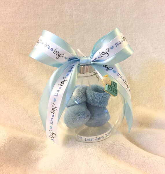 it s a boy ball ornament with baby booties christmas it s a boy ball ornament with baby booties christmas