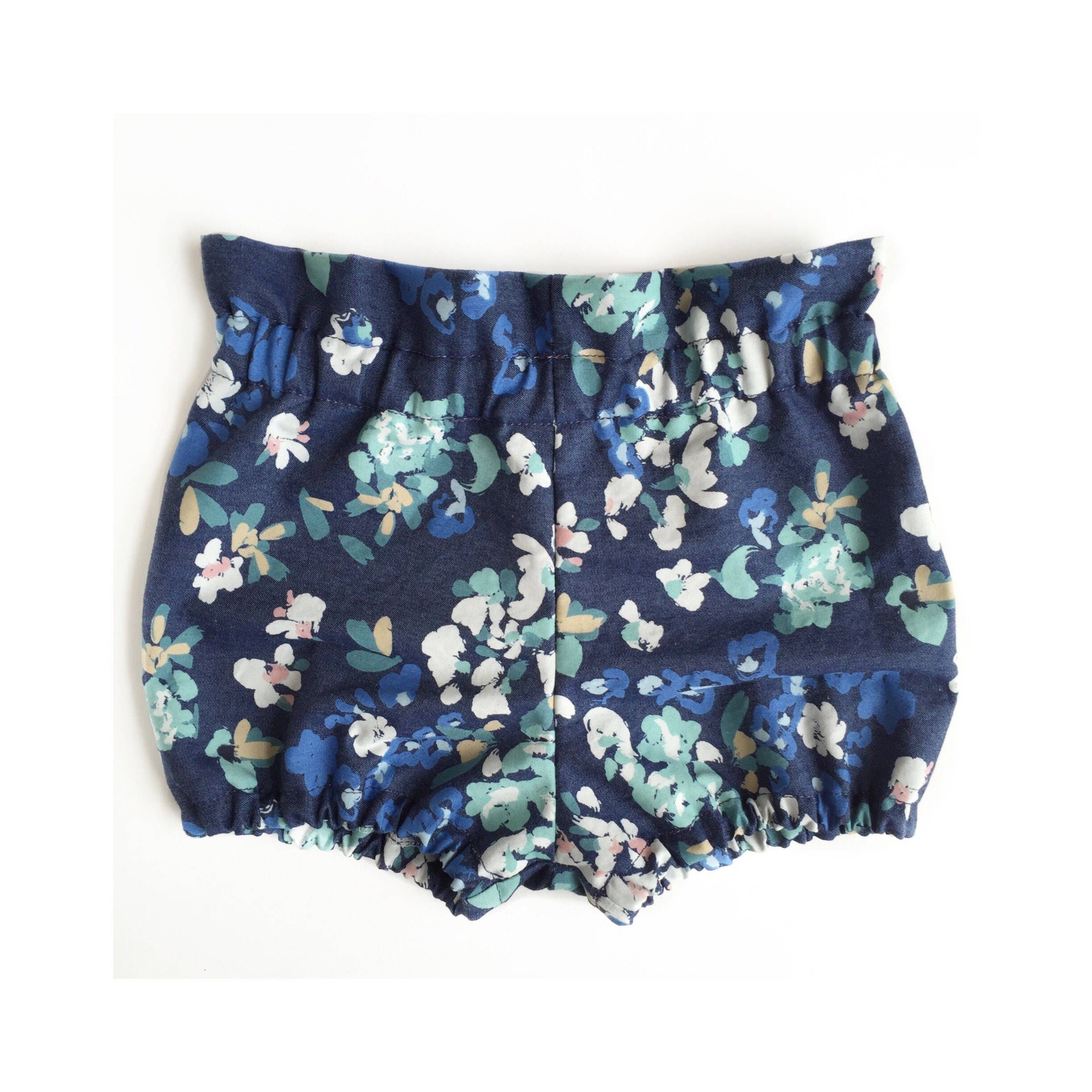 Denim Baby Bloomers Blue Baby Bloomers Baby Girl Bloomers