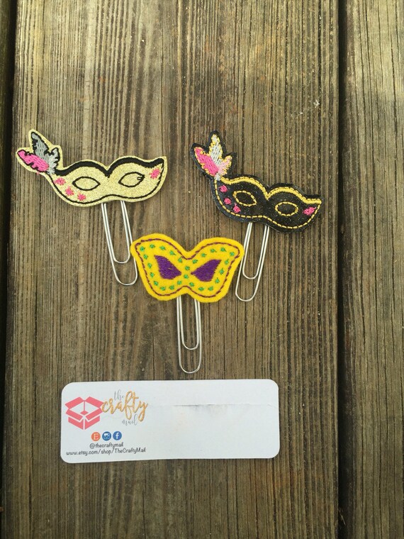 Mardi Gras Planner Clip/Planner Clip/Bookmark. 3 styles to choose from
