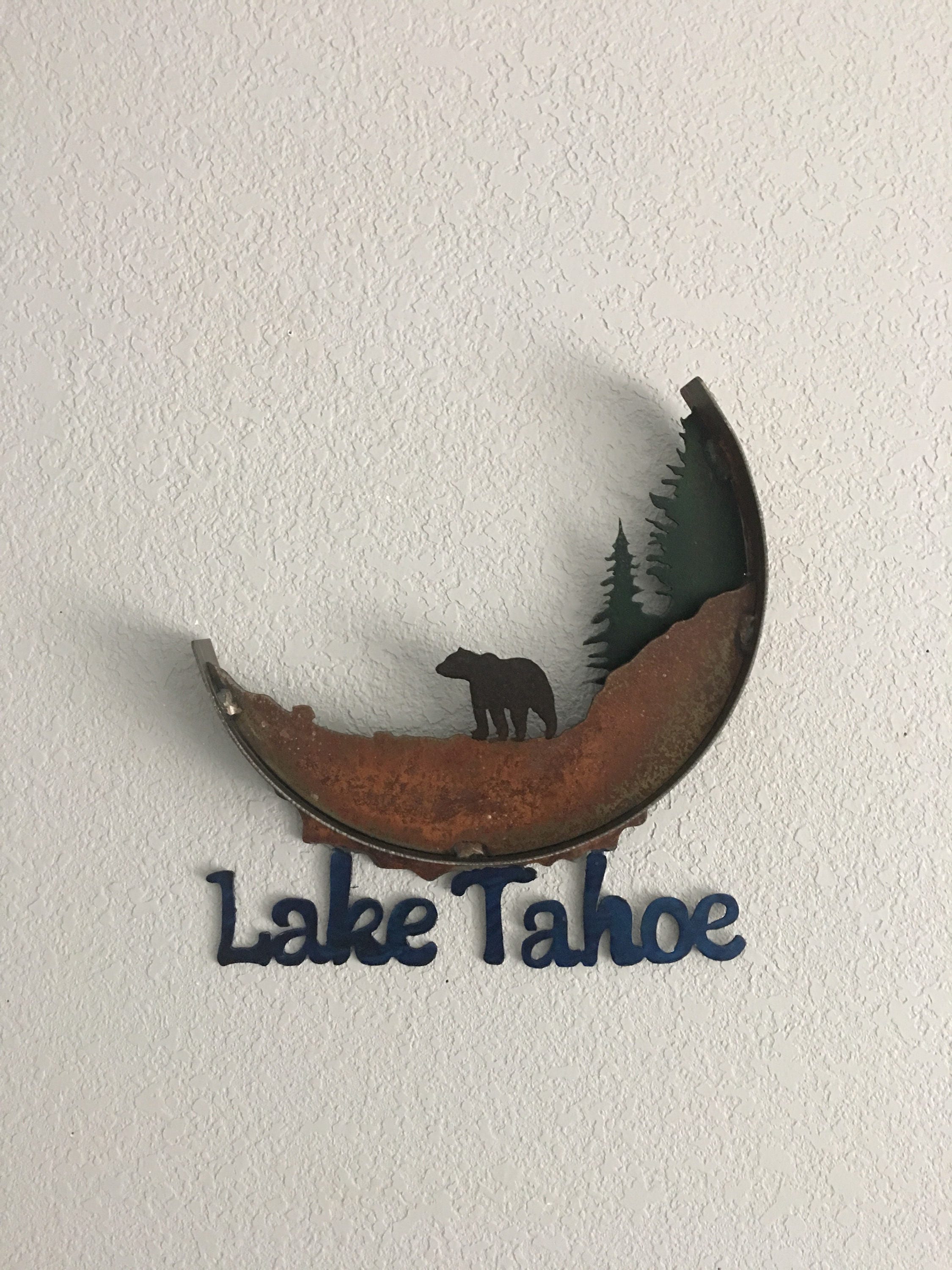 Lake Tahoe Metal Art Lake Tahoe Home Decor Metal Art