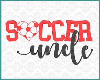 CLN0390 Soccer Uncle Aunt Sister Brother Bestie Family SVG DXF Ai Eps PNG Vector Instant Download COmmercial Cut File Cricut SIlhouette