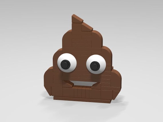 Items similar to Lego Custom Poop Emoji Funny Cute Gag Prank Gift ...