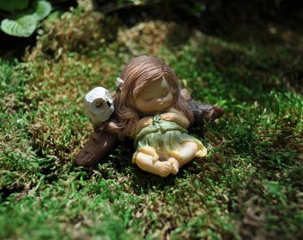 Sleeping Fairy with Owl
