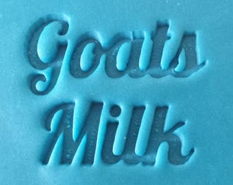 Goats milk soap stamp for homemade soaps