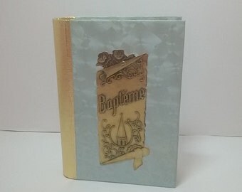 Vintage french/dragees baptism/christening sugared almond box Vintage box