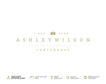 DIY Logo - INSTANT DOWNLOAD - Photography Logo Design - Premade Logo. Instant Logo. Business Logo. Logo Template. Logo. Photographer Logo.