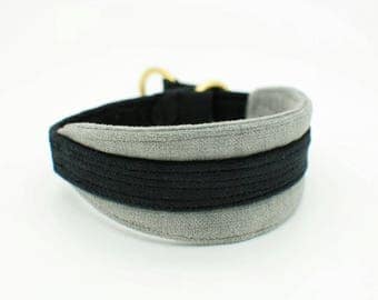 Supersoft Cotton Velvet Sighthound MARTINGALE Collar - Robust, Washable, Gentle collar, Sensitive Collar