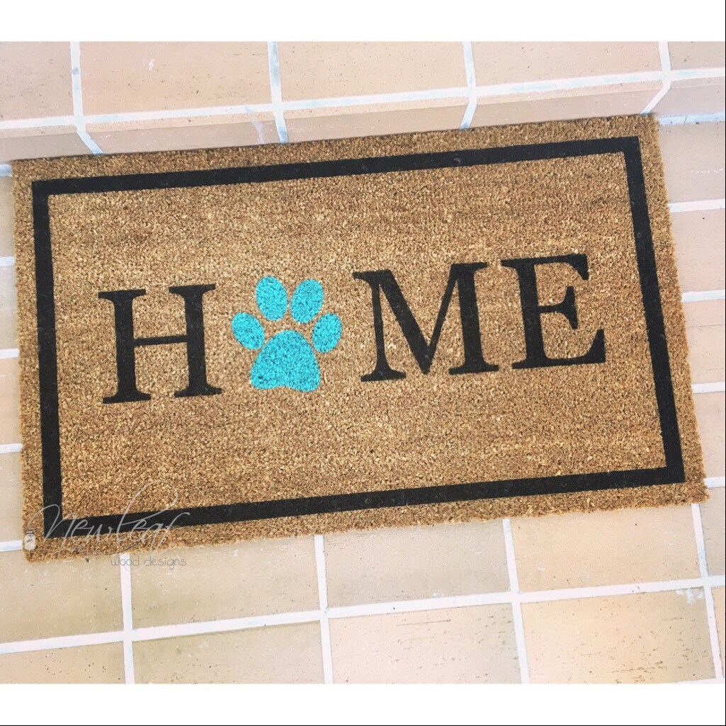 Home Doormat Paw Print Doormat Dog Lover Gift