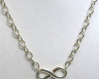 tiffany & co sterling infinity necklace 16"