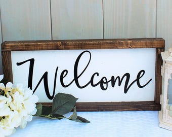 welcome sign - rustic home decor - welcome sign wood - farmhouse welcome sign - rustic welcome sign - farmhouse sign - wood sign