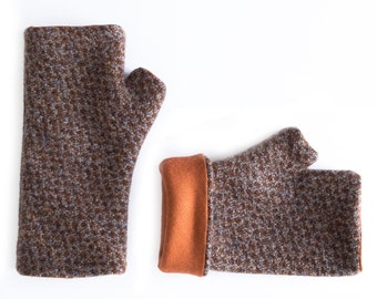 Long wool gloves –Brown and gray winter gloves – Fingerless mitts – Driving gloves –Texting gloves –Arm warmers -Hand warmers