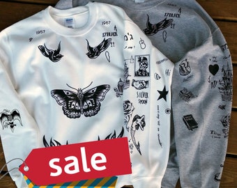 ON SALE - Harry Styles Tattoo UPDATED 1D One Direction Boy Band SweatShirt