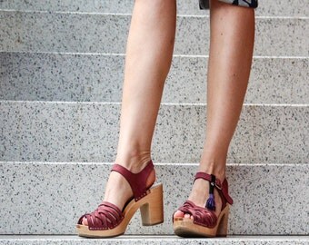 20% Sale off | Clog | Kulikstyle | Swedish Clogs | Shoes | Sandals | clog sandals |sweden clog | clog sandal | sandalen | DEEP PINK