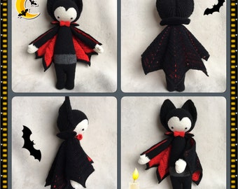 VAMPIRE BAT VLAD by Lalylala pattern/ Amigurumi doll/ Crochet Toy