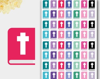 Bible Stickers, Bible Planner, Colorful Planner Stickers, EC Stickers