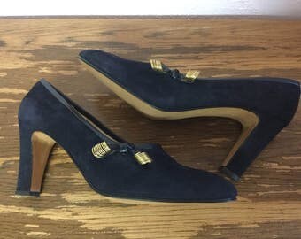 Vintage Sesto Meucci Suede Pump