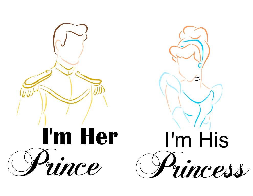 Cinderella and Prince Charming - Disney Couples - svg file from ...