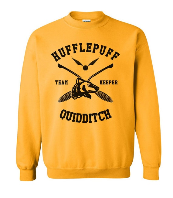 KEEPER Hufflepuff Quidditch team Keeper Black on Gold
