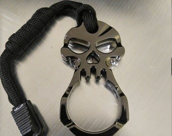 EDC Skull Keychain - Bright Chrome or Black Chrome!