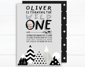 1st Birthday Invitation Boy | Wild One Invitation | Digital Invitations | 2nd Birthday Invite