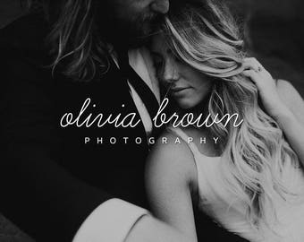 Cursive Font Logo, Premade Handwritten Logo And Watermark, Cursive Script Logo, Script Business Logo, Script Photography Logo And Watermark