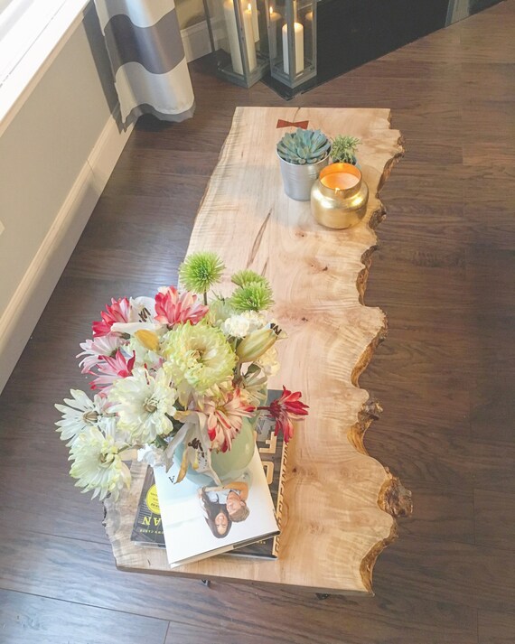 SOLD Live Edge Reclaimed Ambrosia Maple Coffee Table