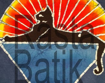 Grateful Dead Jerry Garcia Cats hand made batik.