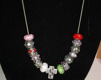 Inspirational Sterling Silver Charm Necklace