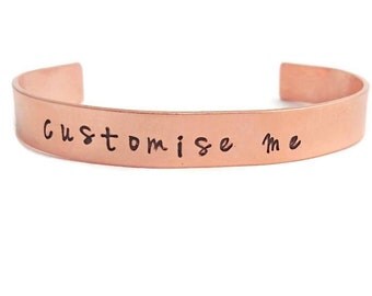 copper bracelet, copper cuff, custom copper, stamped copper bracelet, cuff bracelet, hand stamped, personalized bracelet, valentines gift