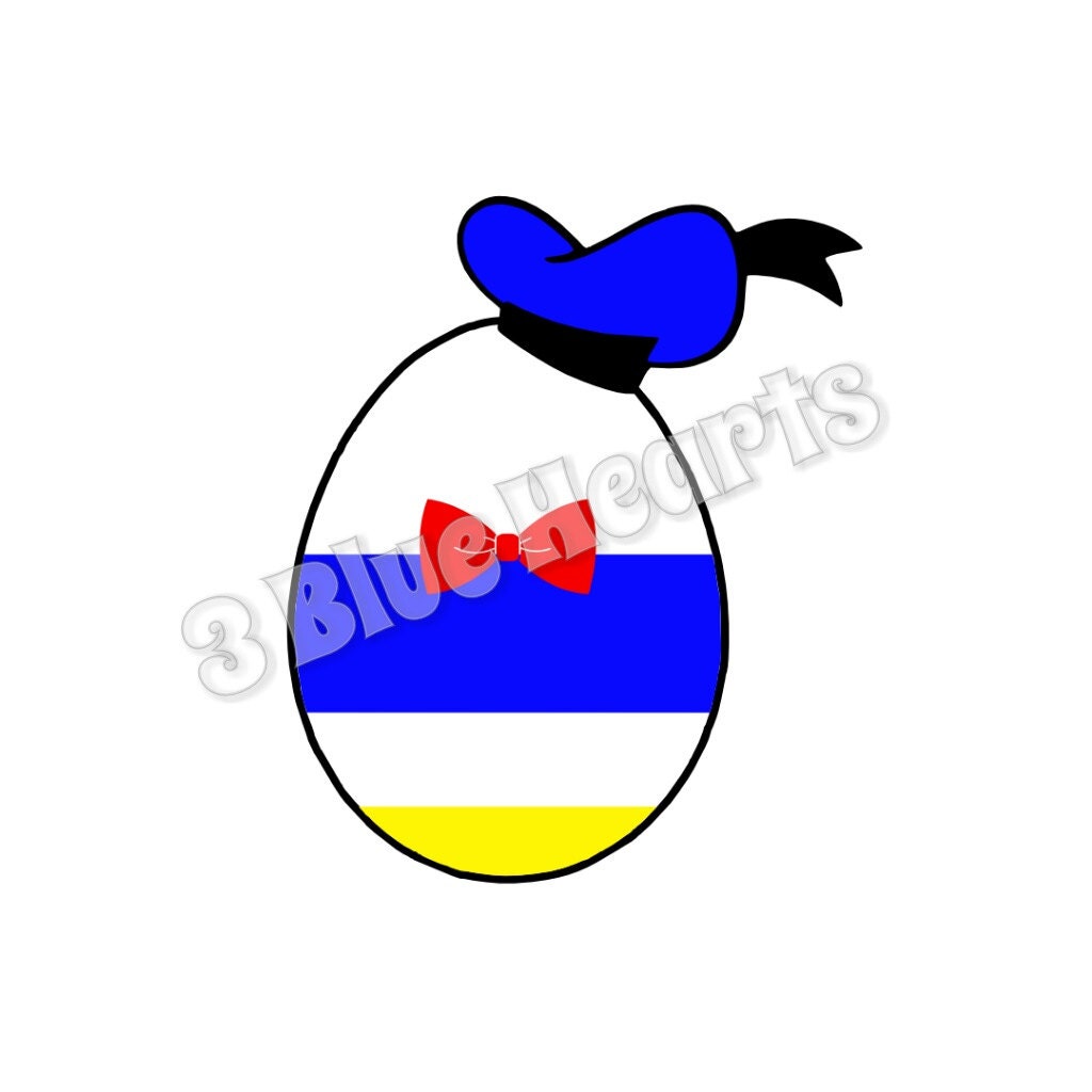 Download Donald Duck Easter Egg SVG dxf pdf Studio Disney Easter Egg