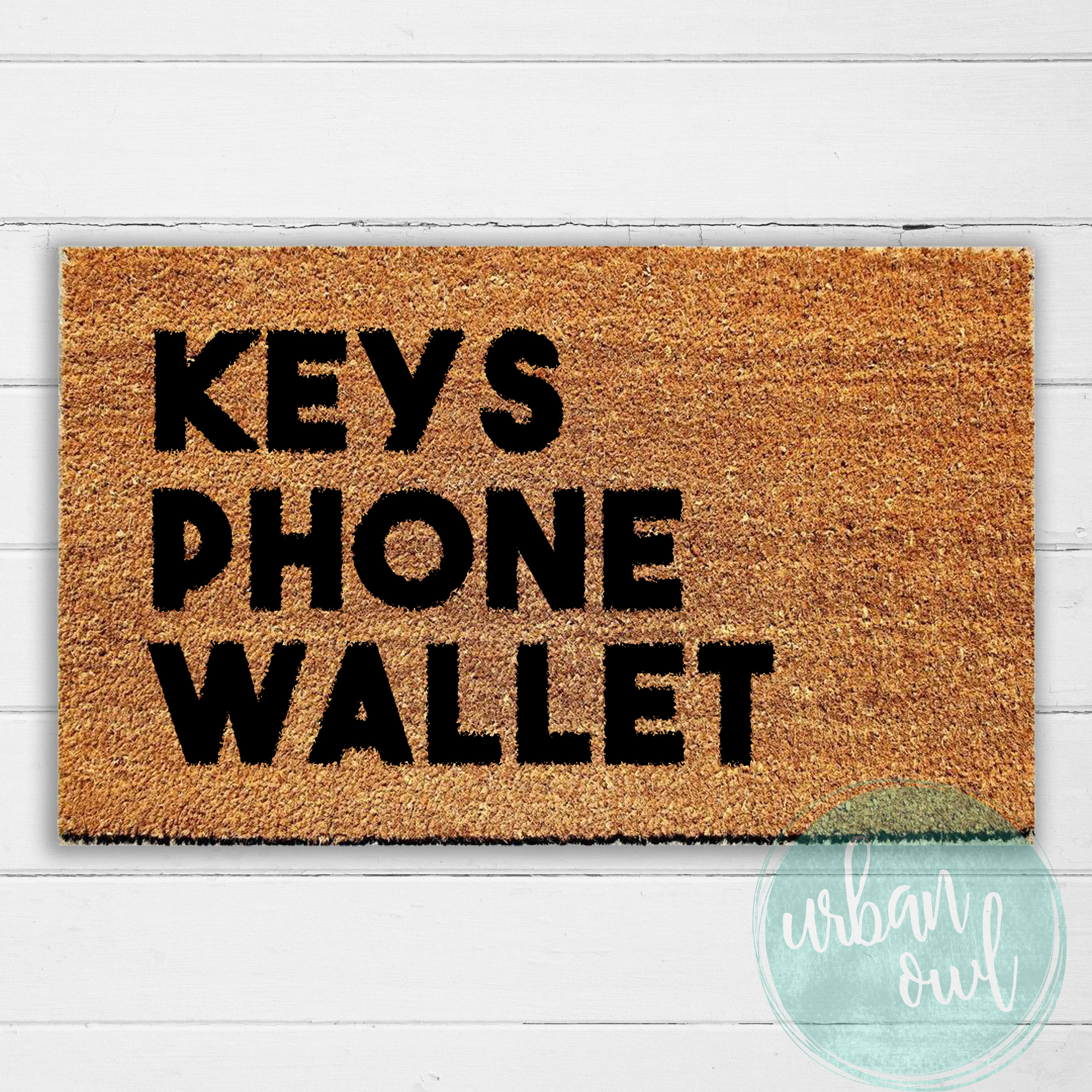 Keys Phone Wallet Doormat Mat Door Mat Outdoor