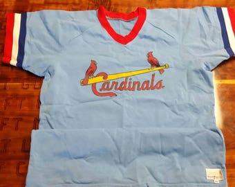 XL St. Louis Cardinals jersey, sand Knit jersey,80s, vintage jersey,MLB jersey
