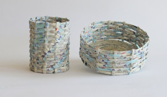 Rolled Paper Basket Set