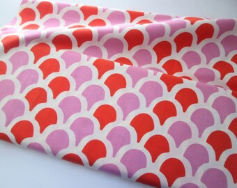 Yardage of Moda's Sugar Pop! Orange Raindrops by Liz Scott