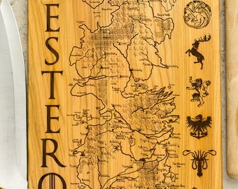 Westeros map | Etsy