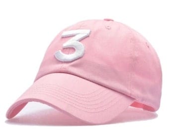 Pink chance the rapper hat