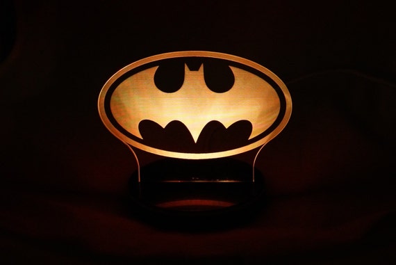 Batman Symbol Led Night Light For Desks Bars Man Caves