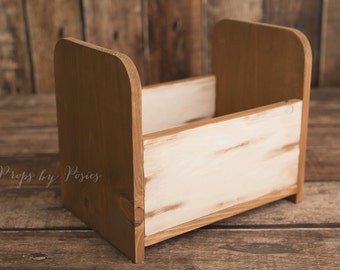 Newborn Photography Prop - 4-in-1 Wooden Newborn and Sitter Bed Prop, *FREE DOMESTIC SHIPPING*