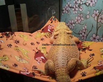 Bearded Dragon Hammock. Lion King.