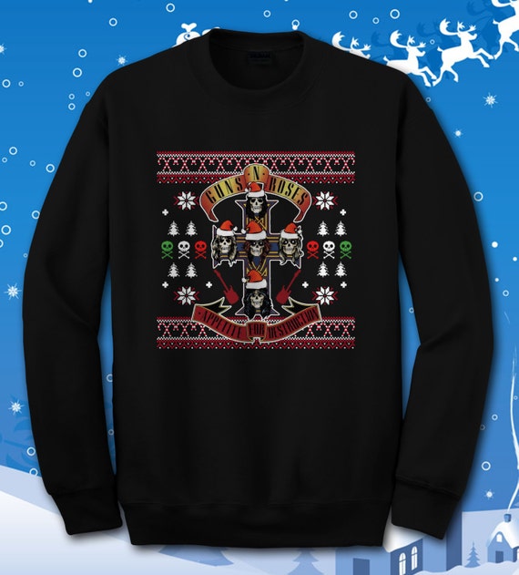 Guns N Roses Ugly Christmas Sweater Appetite for Destruction