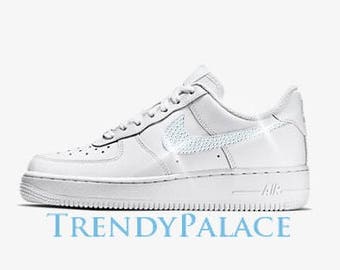Nike Bling Air Force Ones Womens Shoes Bling Nike Shoes Nike Air Nike Shoes Nike Sneakers Custom Nike Shoes Bedazzled Shoes Bling Shoes