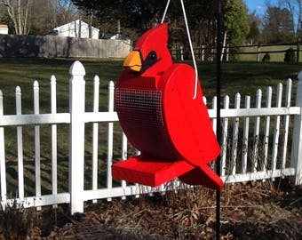 Handcrafted Cardinal Bird Feeder