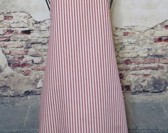 BBQ Apron - grilling - chef apron - red stripped apron - Father's Day - Birthday gift - barbershop - cleaning - garden -kitchen