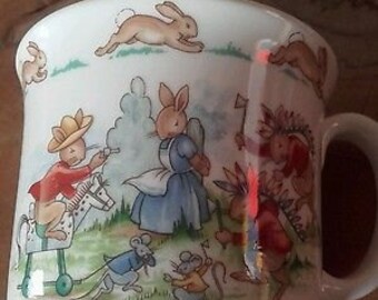 Vintage Royal Doulton Bunnykins mug