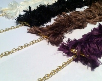 Choker / Faux Fur / Black Choker / White Choker / Purple Choker / Brown Choker / Fur Vest / Accessory