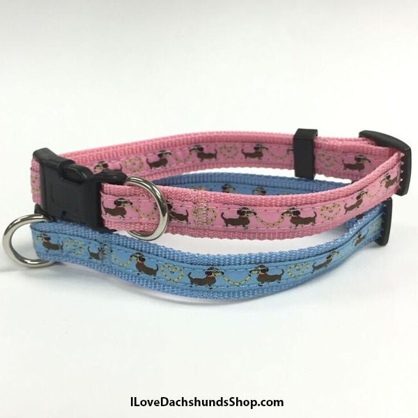 Dachshund Sausage Dog Print Collars