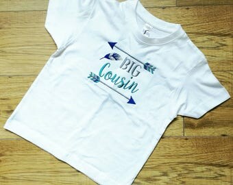 Big cousin T-Shirt, toddler T-Shirt, kids T-Shirt, cousins, cousin gift, little cousin, unique gift, novelty gift, novelty t-shirt