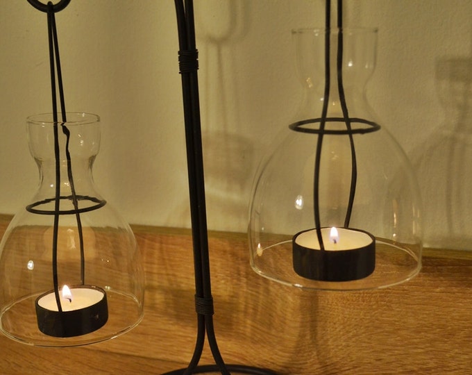 10%OFF Metallic candle holder with lanterns